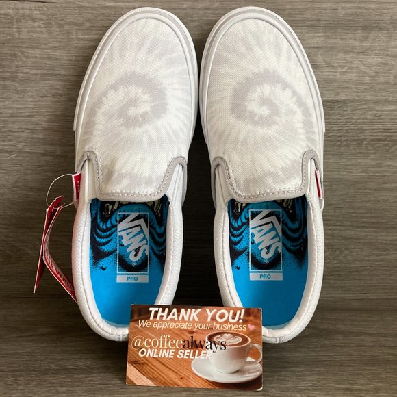 Vans x Santa Cruz Slip-On Pro Tie Dye White Women's New With Box NWB - Picture 8 of 10